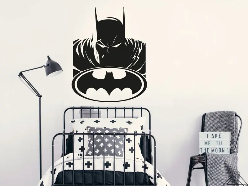 Sticker mural Chevaliers / Cowboys / Héros Batman résultat en situation Sticker Batman