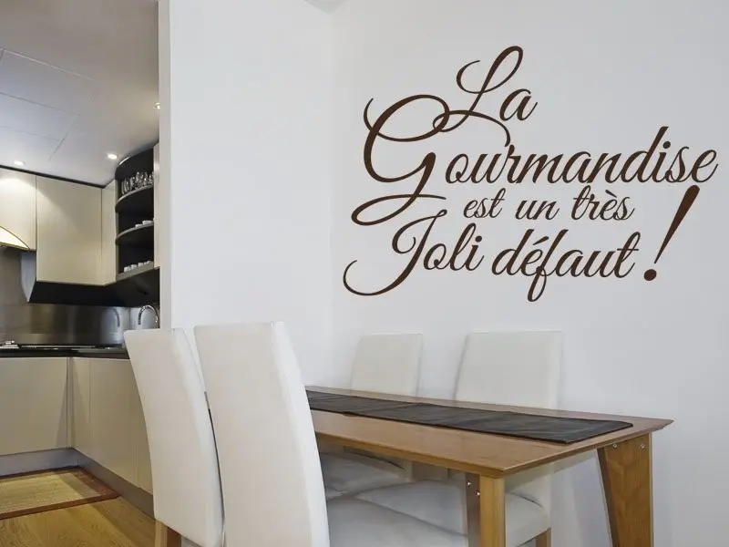Sticker Texte Cuisine Gourmandise