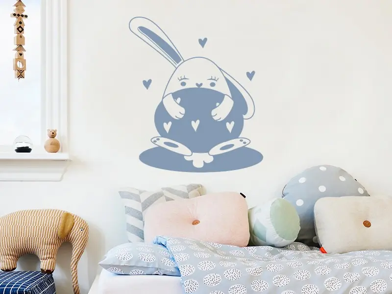 Sticker Lapin et son Oeuf