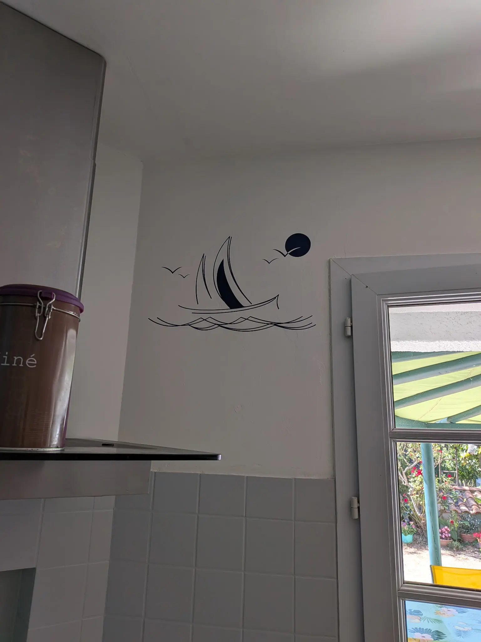 Sticker Paysage Voilier