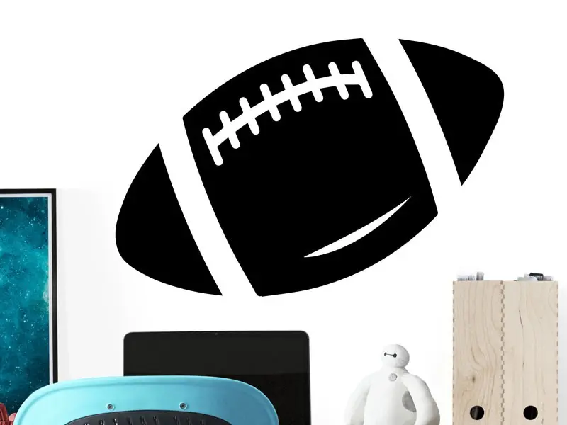 Sticker mural Autres Sports Ballon de Rugby 2 résultat en situation gros plan Sticker Ballon de Rugby 2