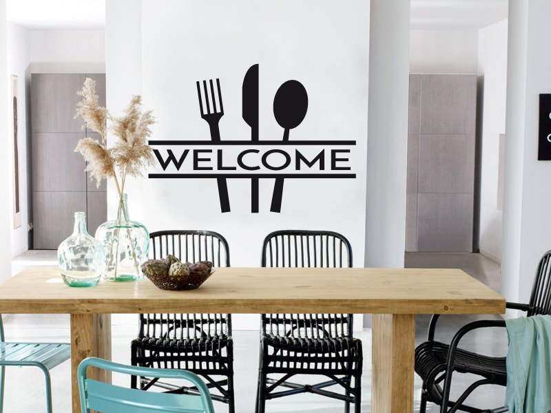 Autocolante Cozinha Welcome