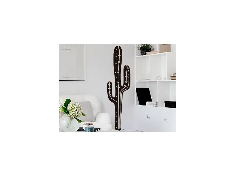 Sticker mural Cactus Cactus Western résultat en situation gros plan Sticker Cactus Western