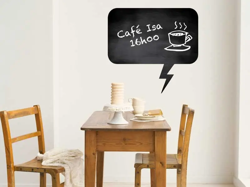 Sticker Ardoise Bulle Carré