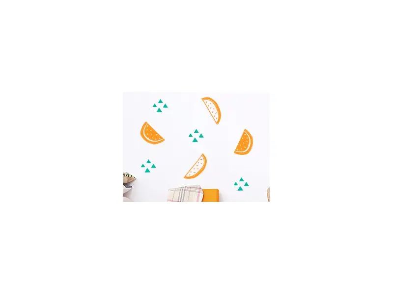 Sticker mural Fruits - Légumes Pack Pastèques résultat en situation gros plan Sticker Pack Pastèques