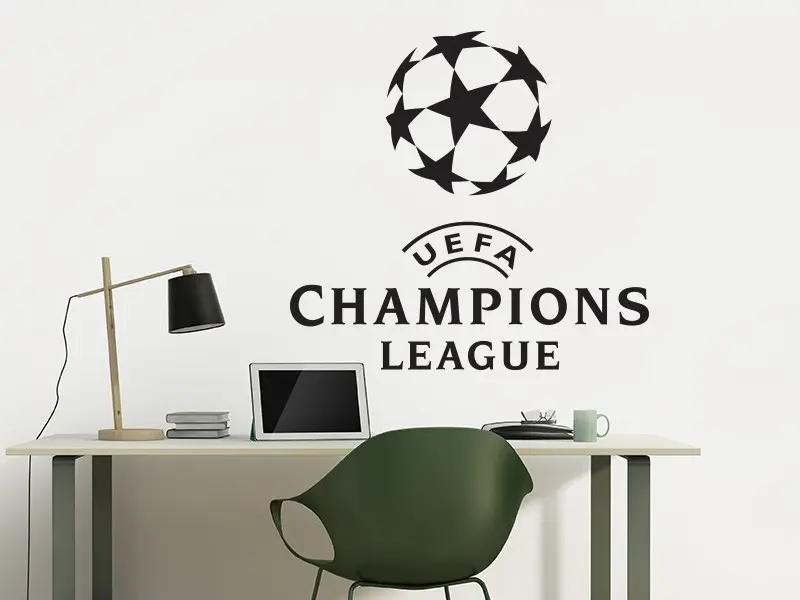 Sticker mural Football Logo Foot UEFA résultat en situation Sticker Logo Foot UEFA