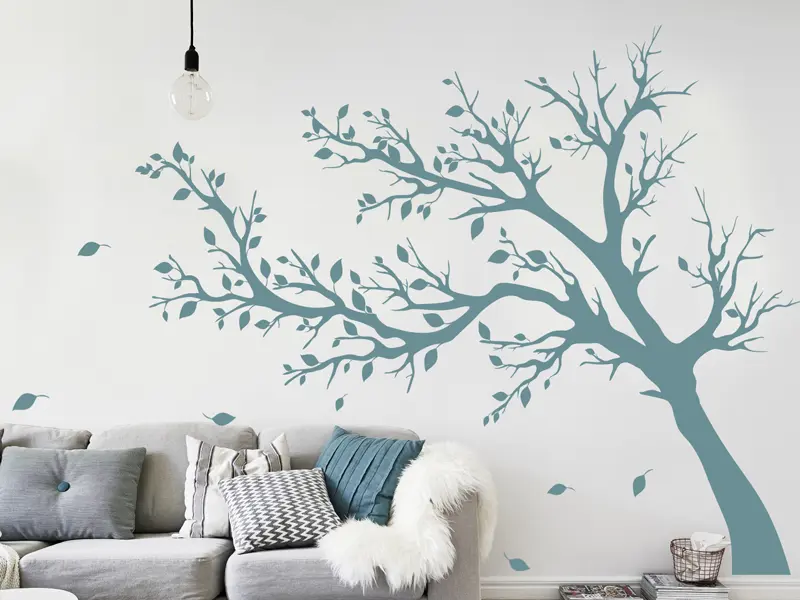 Autocolante Árvore Outono 3 résultat en situation gros plan Autocolante Árvore Outono 3