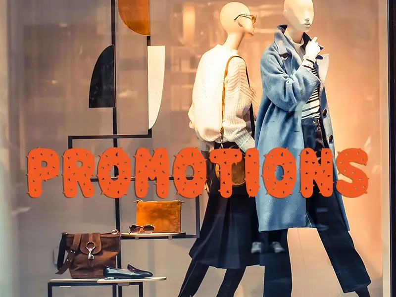 Sticker vitrine Promotions Cactus Sticker vitrine Promotions Cactus