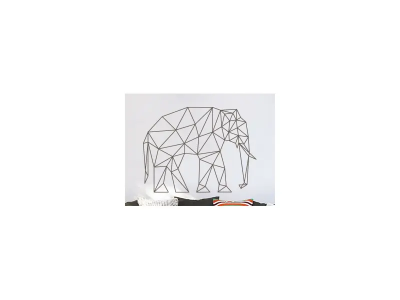 Sticker Éléphant Geometrique