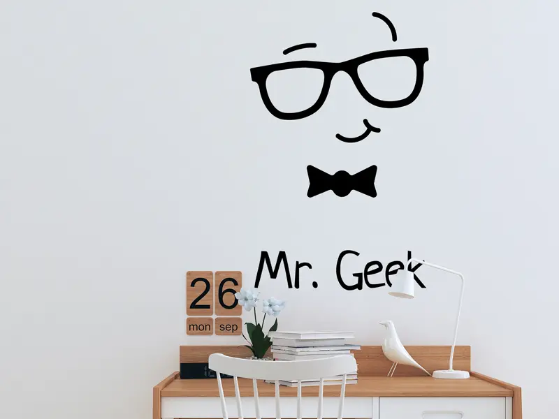 Autocolante Mr. Geek Game résultat en situation Autocolante Mr. Geek Game résultat en situation