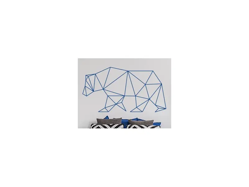 Sticker Ours Geometrique