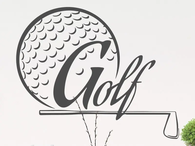 Sticker mural Autres Sports Golf résultat en situation gros plan Sticker Golf