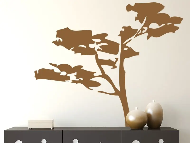 Sticker mural Stickers Arbres Arbre Japonais résultat en situation gros plan Sticker Arbre Japonais