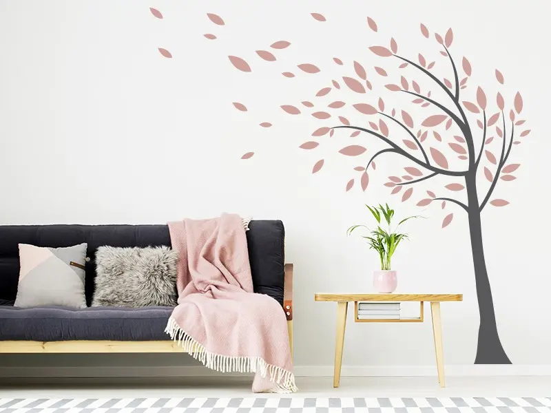 Sticker mural Stickers Arbres Arbre d'Automne 5 résultat en situation Sticker Arbre d'Automne 5