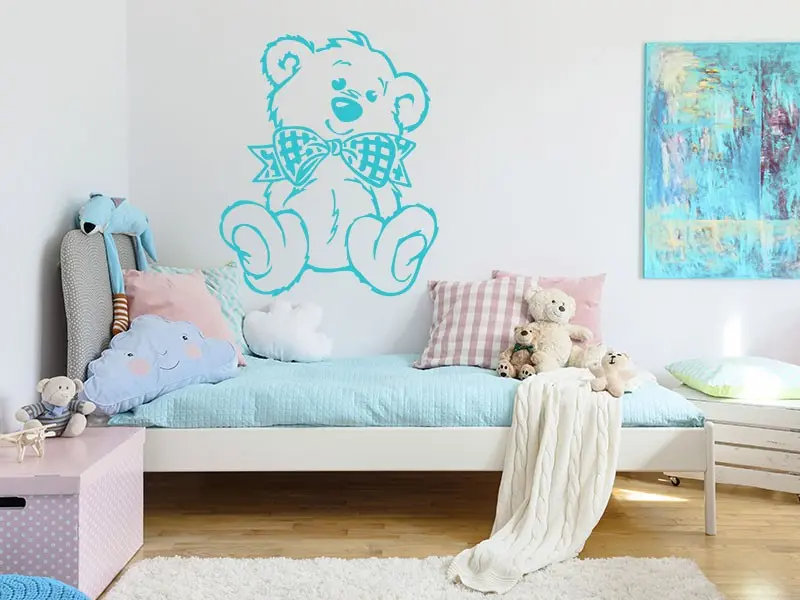 Sticker mural Oursons Petit Ours 3 résultat en situation Sticker Petit Ours 3