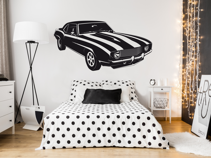 Autocolante de parede Carro Coupé Americano 2
