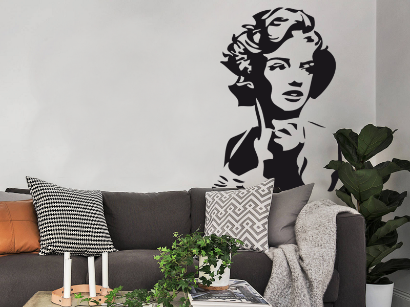 Sticker mural Marylin Monroe 2 résultat en situation