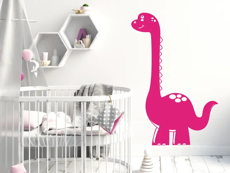Sticker mural Dinosaures Dinosaure Bébé résultat en situation Sticker Dinosaure Bébé