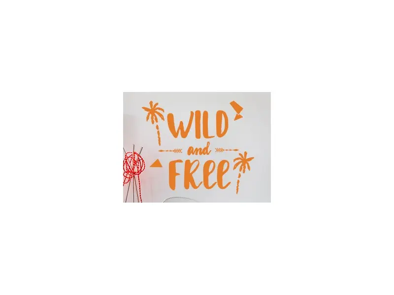 Autocolante Summer Wild and Free résultat en situation gros plan Autocolante Summer Wild and Free