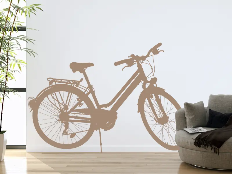 Sticker mural Vélo & Vintage Vélo Vintage résultat en situation Sticker Vélo Vintage