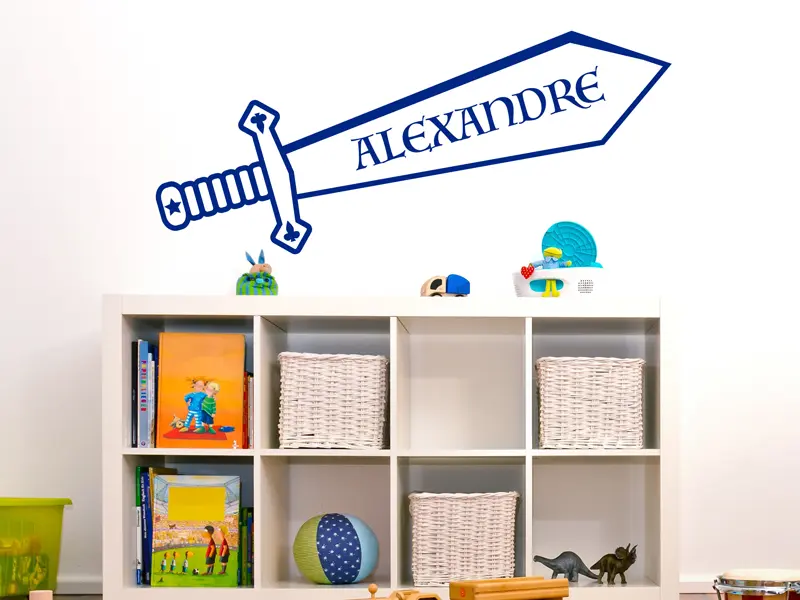 Sticker mural Chevaliers / Cowboys / Héros Epée Chevalier résultat en situation Sticker Epée Chevalier