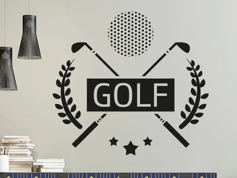 Autocolante Golf résultat en situation gros plan Autocolante Golf