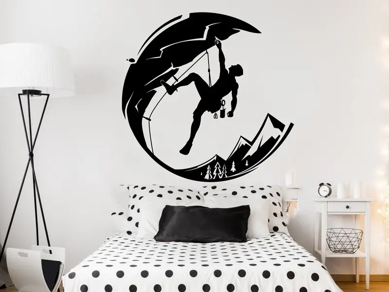 Sticker mural Autres Sports Escalade Alpinisme montagne résultat en situation Sticker Escalade Alpinisme montagne