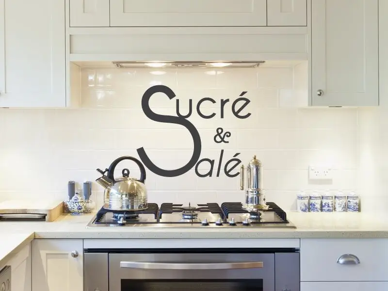 Sticker Texte Sucré & Salé Sticker Texte Sucré & Salé