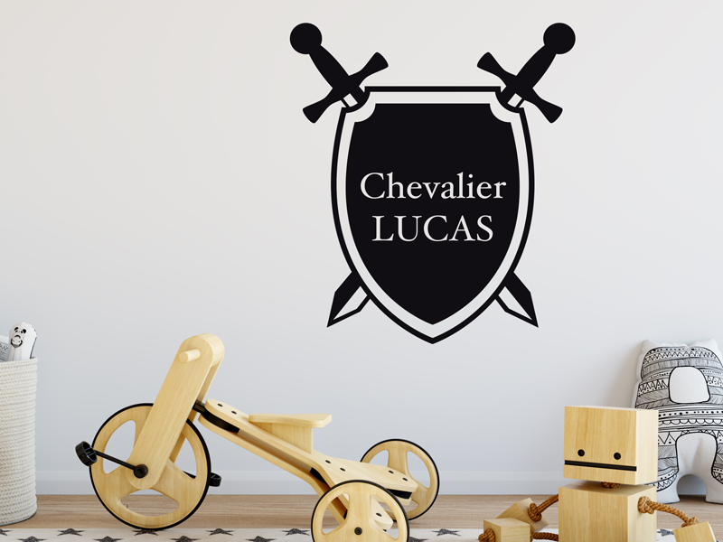Autocolante de parede Escudo Cavaleiro
