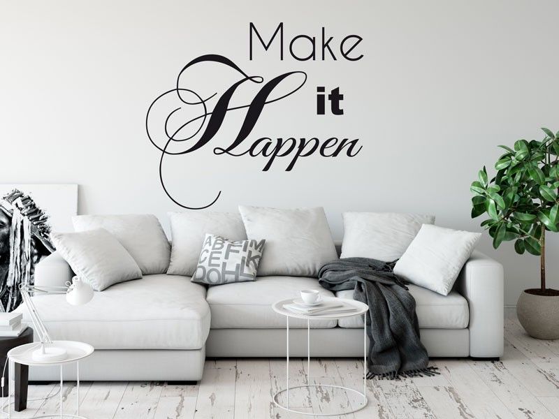 Autocolante de parede Make it Happen