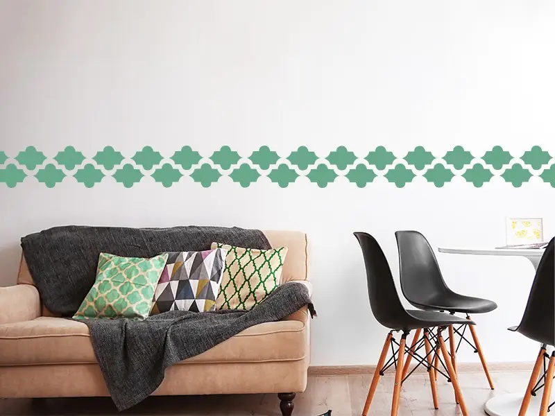 Sticker mural Frise Deco Tendance résultat en situation