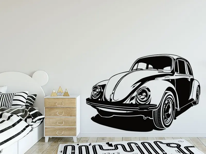 Sticker mural Auto & Moto Voiture Coccinelle résultat en situation Sticker Voiture Coccinelle