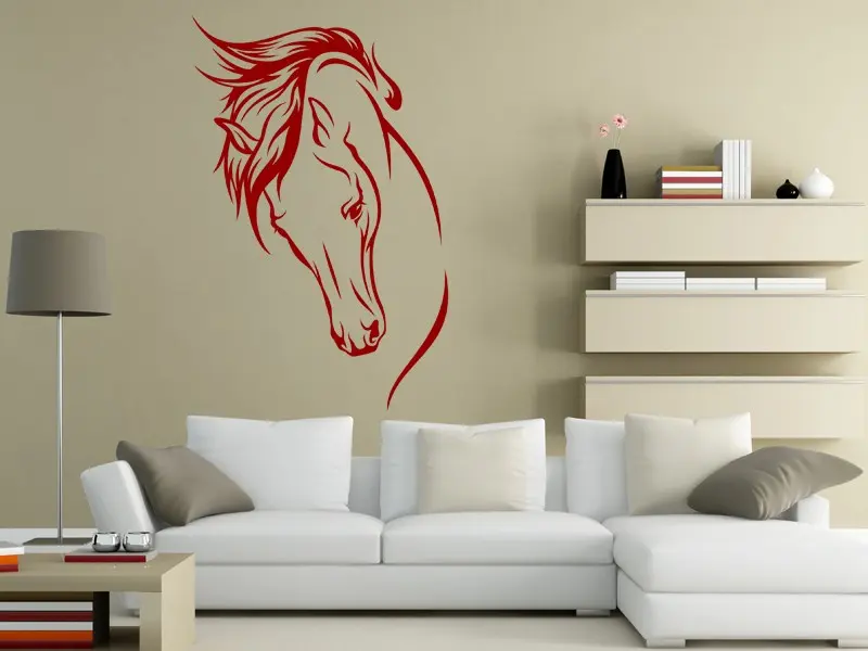 Autocolante Cavalo 3 résultat en situation Autocolante Cavalo 3 résultat en situation
