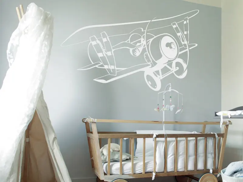 Sticker mural Avions & Bateaux Avion moteur résultat en situation Sticker Avion moteur