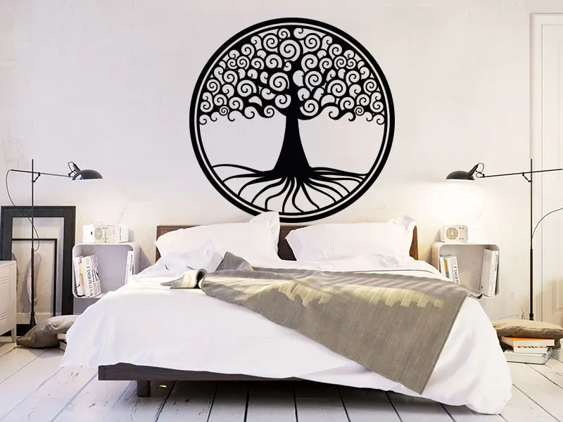 Sticker mural Stickers Arbre de vie Arbre de Vie 3 résultat en situation Sticker Arbre de Vie 3