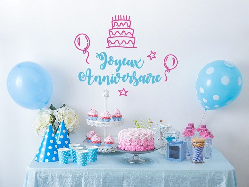 Autocolante de parede Festa Personalizada