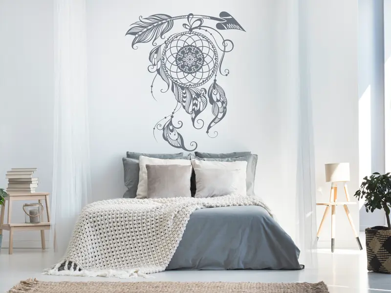 Sticker mural Autres Zen Capteur de Rêves Boho résultat en situation Sticker Capteur de Rêves Boho