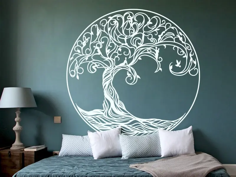 Sticker mural Stickers Arbre de vie Arbre de Vie 2 résultat en situation gros plan Sticker Arbre de Vie 2