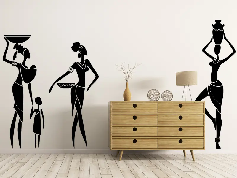Sticker mural Afrique Africaines 2 résultat en situation Sticker Africaines 2