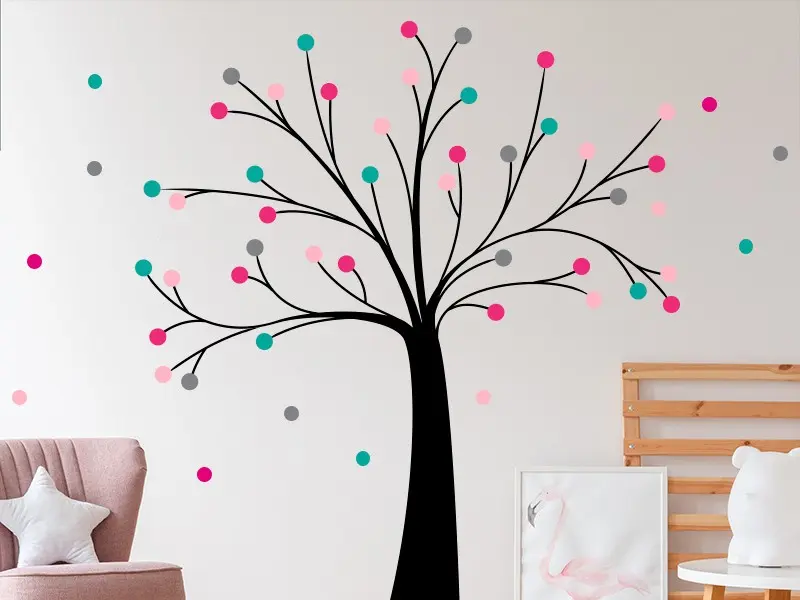 Autocolante Árvore Bolas 3