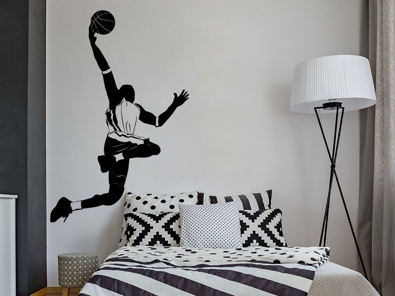 Autocolante de parede Jogador de Basketball 3