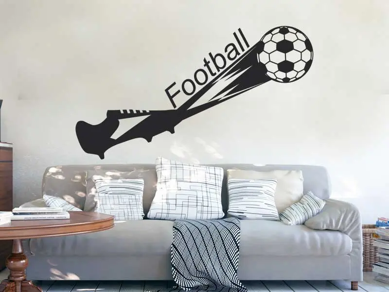 Sticker mural Football Chaussure de Foot résultat en situation Sticker Chaussure de Foot