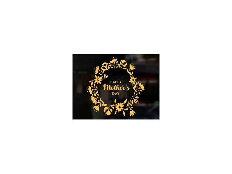 Autocolante de parede Happy Mother's Day Floral