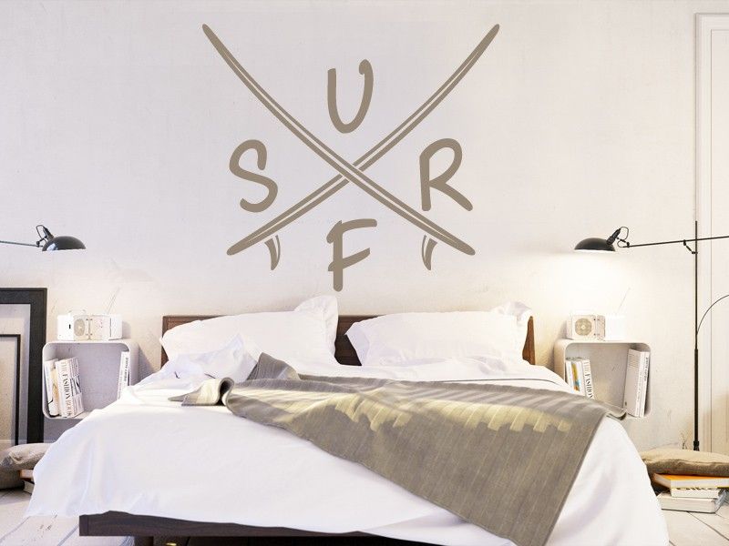 Autocolante de parede Surf Logotipo