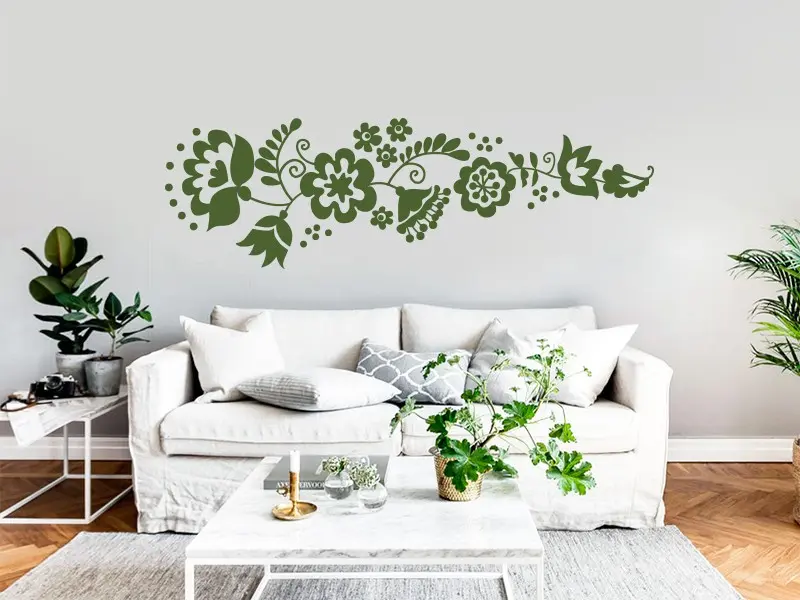 Sticker Ornement Floral Daisy