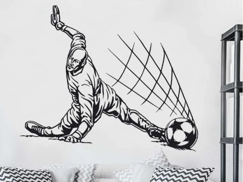 Autocolante Guarda Redes Futebol 2 résultat en situation gros plan Autocolante Guarda Redes Futebol 2