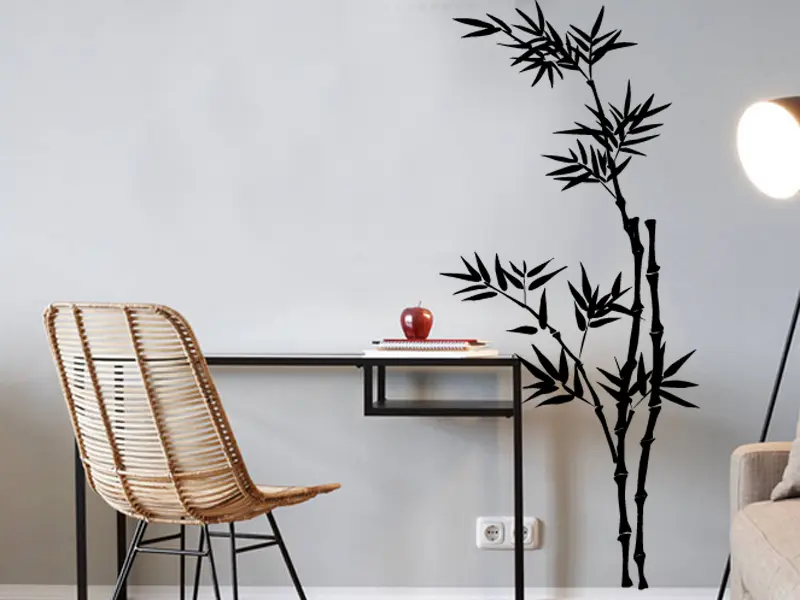 Sticker mural Bambou Bambou résultat en situation Sticker Bambou