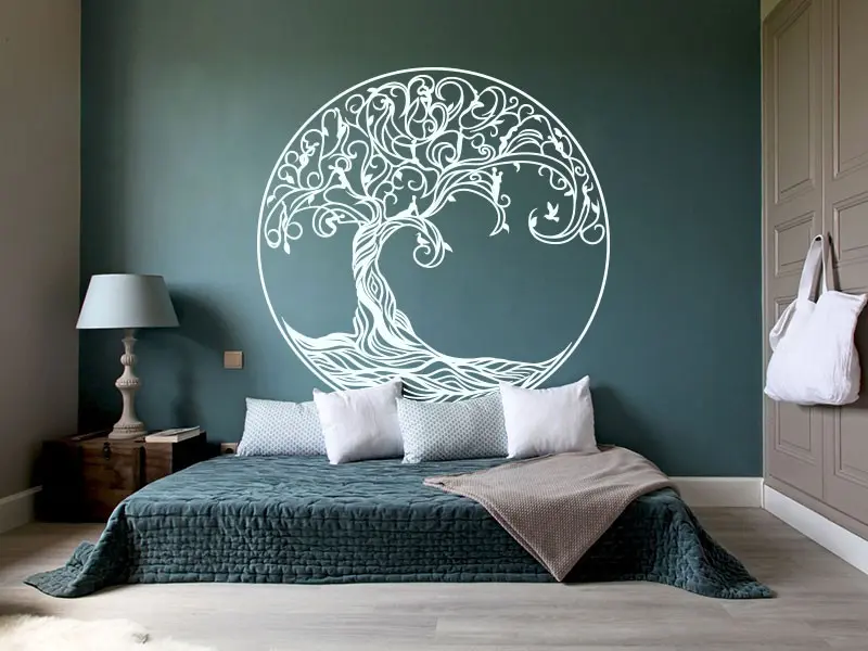 Sticker mural Stickers Arbre de vie Arbre de Vie 2 résultat en situation Sticker Arbre de Vie 2