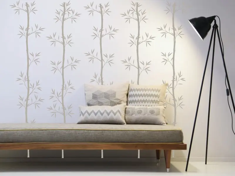 Sticker mural Bambou Bambou 7 résultat en situation Sticker Bambou 7