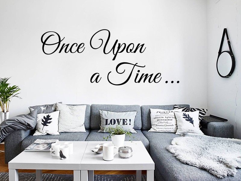 Sticker mural Once Upon a Time... résultat en situation